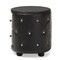 Baxton Studio Davina Hollywood 2-drawer Black Faux Leather Upholstered Nightstand 122-6756 - alternate 6
